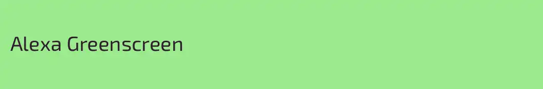 Alexa Greenscreen